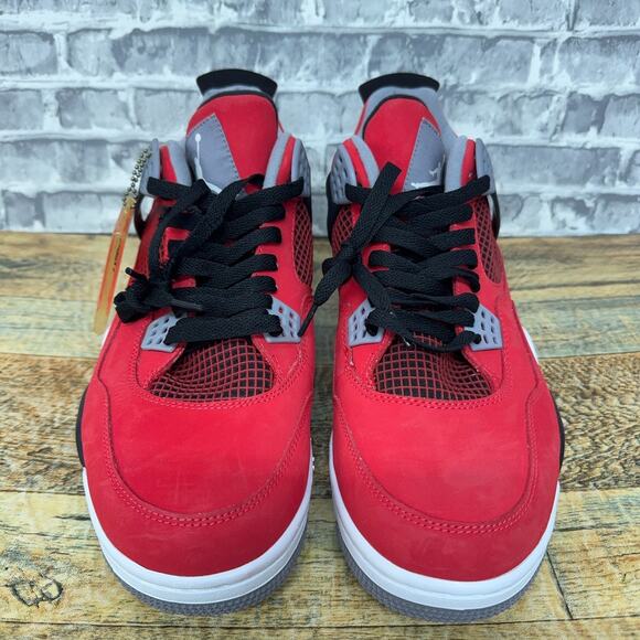 Nike Air Jordan 4 IV Retro Toro Bravo Red Black 2013 308497-603 Mens Size 12 New main image 4